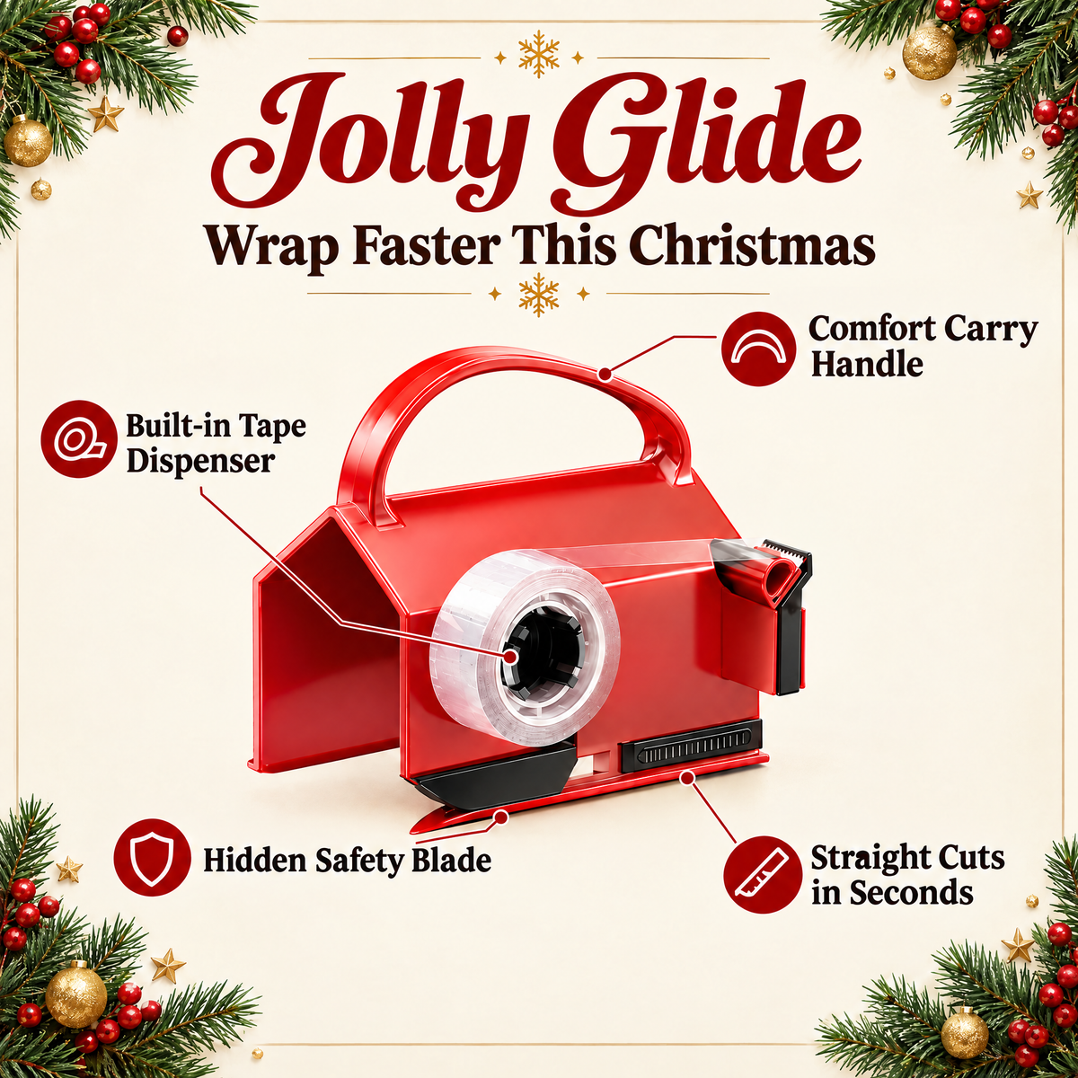 Jolly Glide – Santa’s Secret Gift Wrap Cutter 🎅